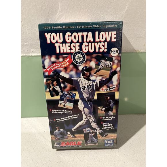 NEW SEALED VHS 1996 Seattle Mariners Season Highlights You Gotta Love These Guys - Picture 1 of 7